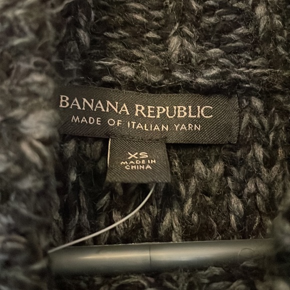 NWT Banana Republic Italian Wool Blend Marled Mockneck Sweater - Picture 4 of 12